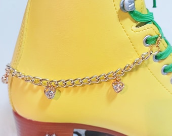 Rhinestone Heart Roller Skate Skatelet/Roller Skate Chain/Roller Skate Accessories/Roller Skate Charm