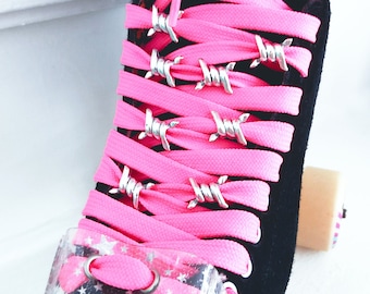 Barbwire Lace Charms, Roller Skate Accessories, Shoelace Charms