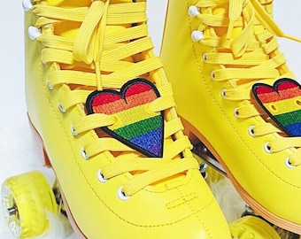 Pride Heart Skate Patches, Roller Skate Accessories
