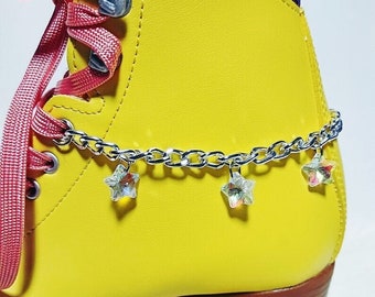 Iredescent Stars Skatelet/Roller Skate Charm/Roller Skate Chain
