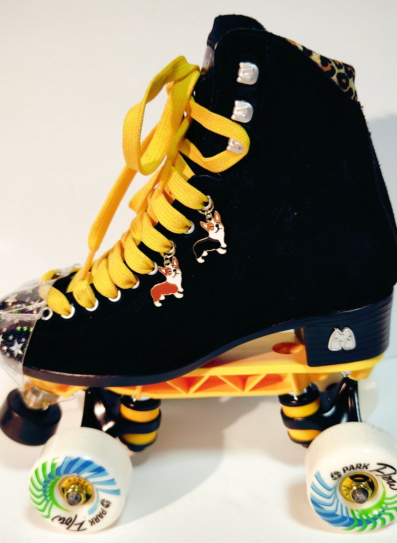 Gold & Silver Plated Dog Roller Skate Charm/roller Skate Etsy