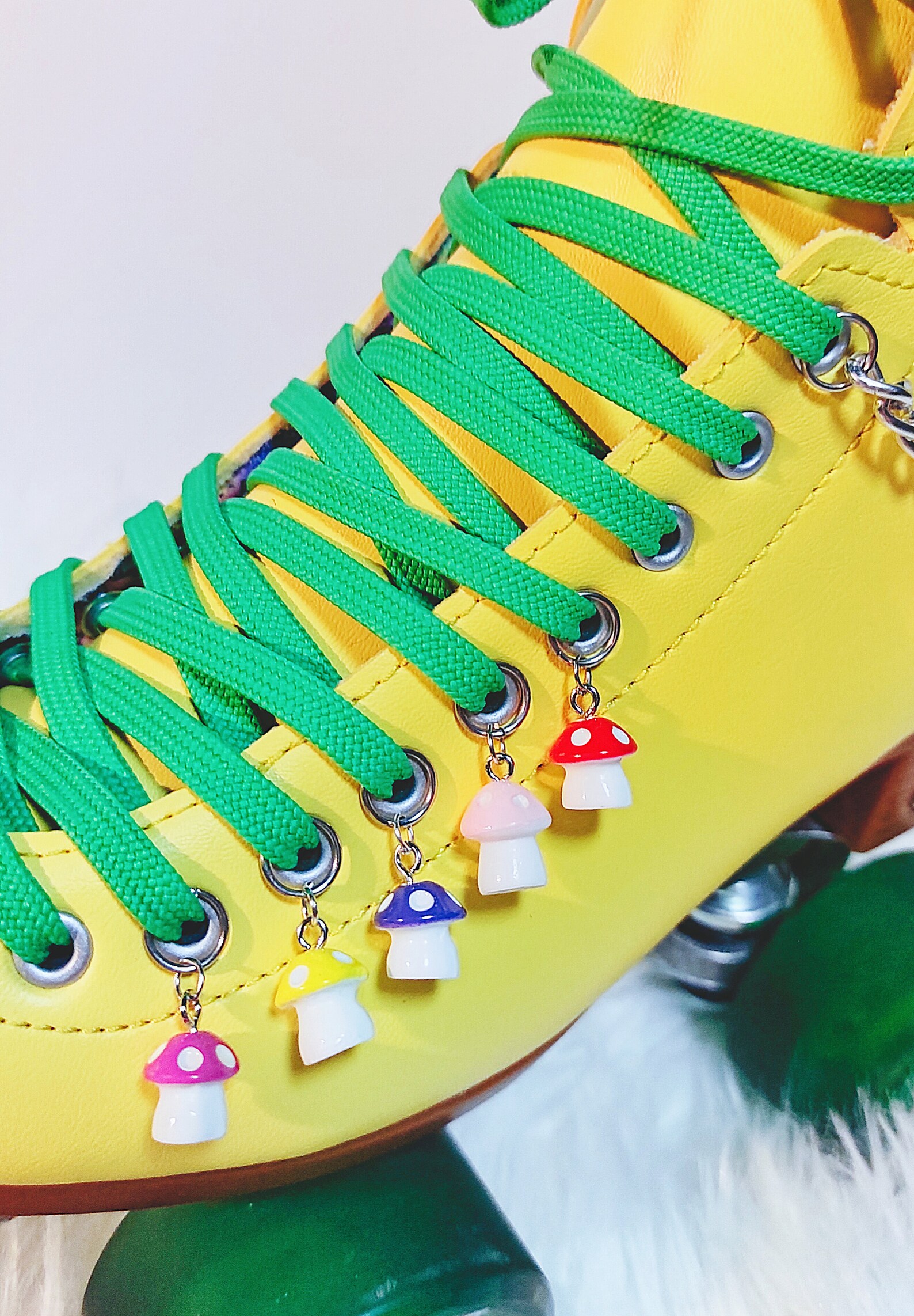 Magical Mushrooms Lace Charm/roller Skate Accessories/roller - Etsy