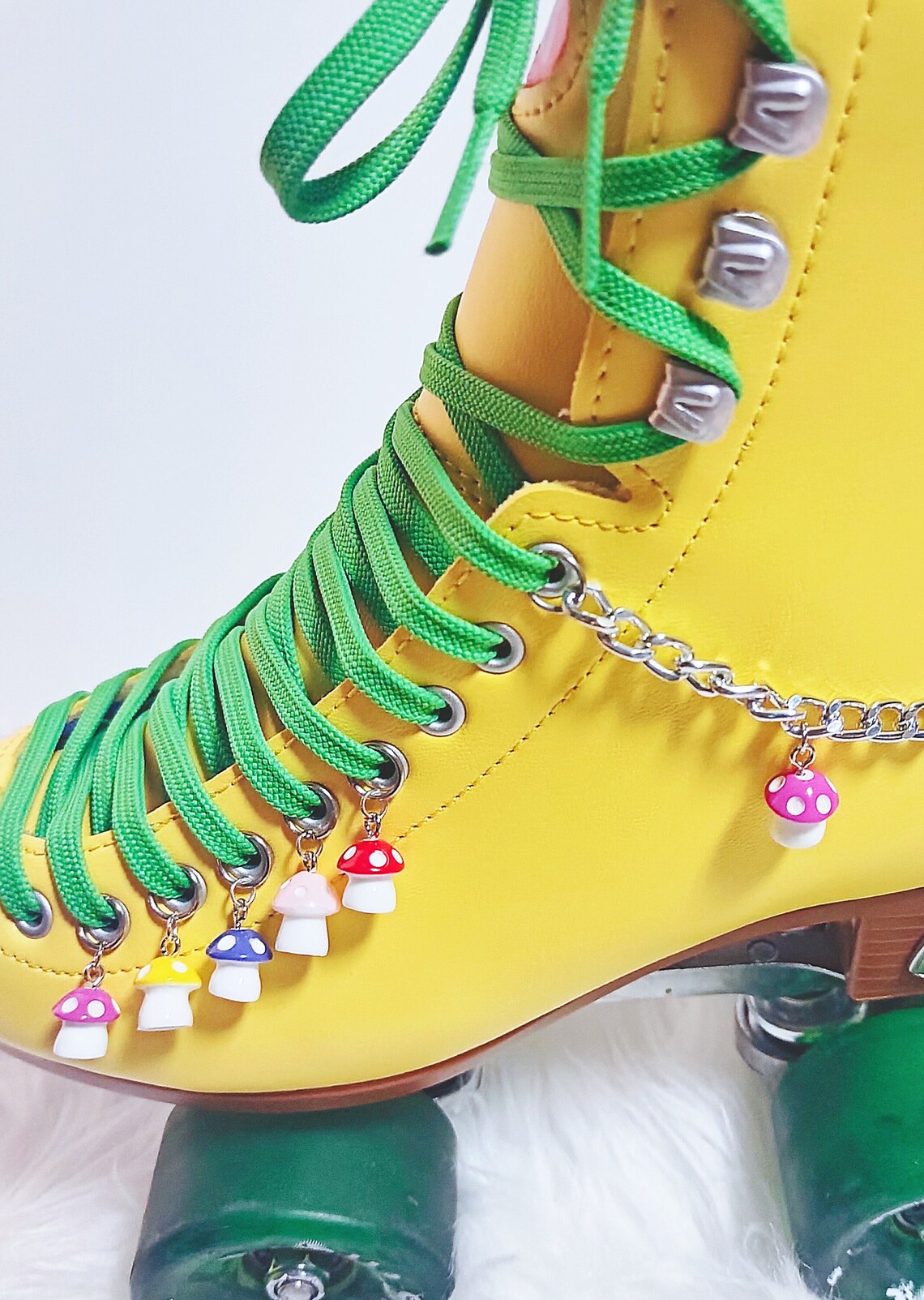 Magical Mushrooms Lace Charm/roller Skate Accessories/roller - Etsy