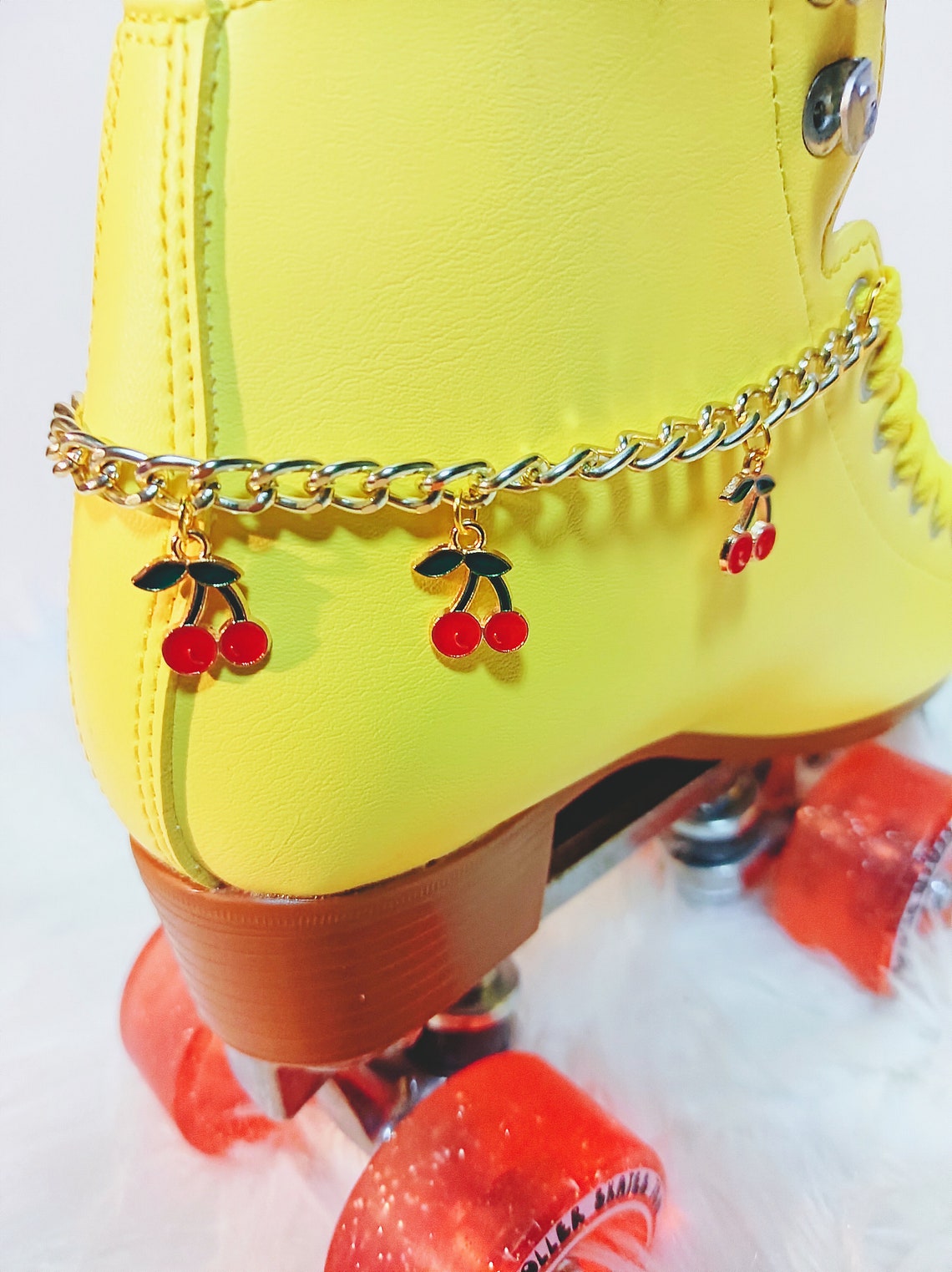 Cherry Roller Skate Skatelet/roller Skate Skanklet/roller Etsy