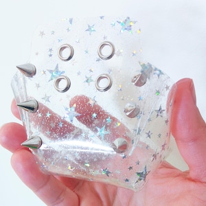 Studded Jelly Roller Skate Toe Covers/Clear Roller Skate Toe Caps