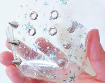 Studded Jelly Roller Skate Toe Covers/Clear Roller Skate Toe Caps