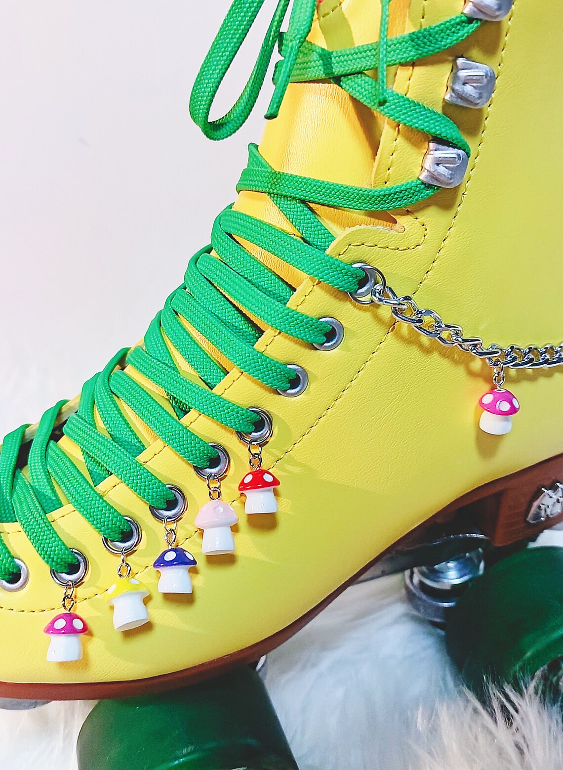 Magical Mushrooms Lace Charm/roller Skate Accessories/roller - Etsy