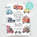 Lighting McQueen Birthday Invitation Cars Boy Party Electronic Digital or Printed Invites Instant Download Editable Template Corjl 