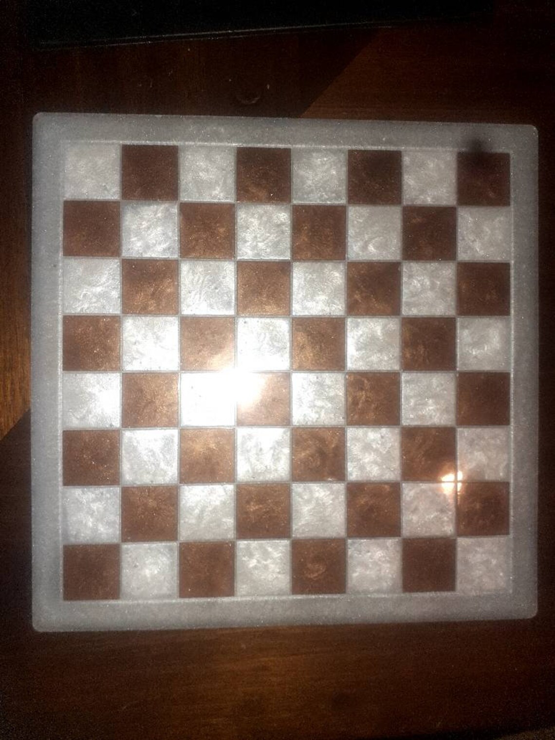 Custom Resin chess board Etsy