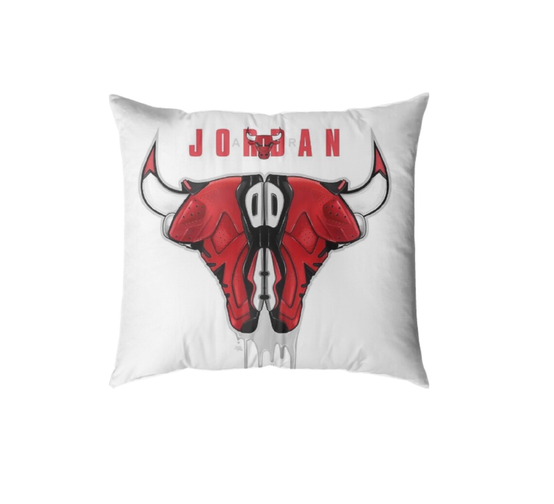 Chicago Bulls Pillow Air Jordan Gift Michael Jordan Pillow Etsy UK