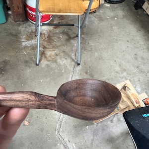 Black walnut dipping spoon
