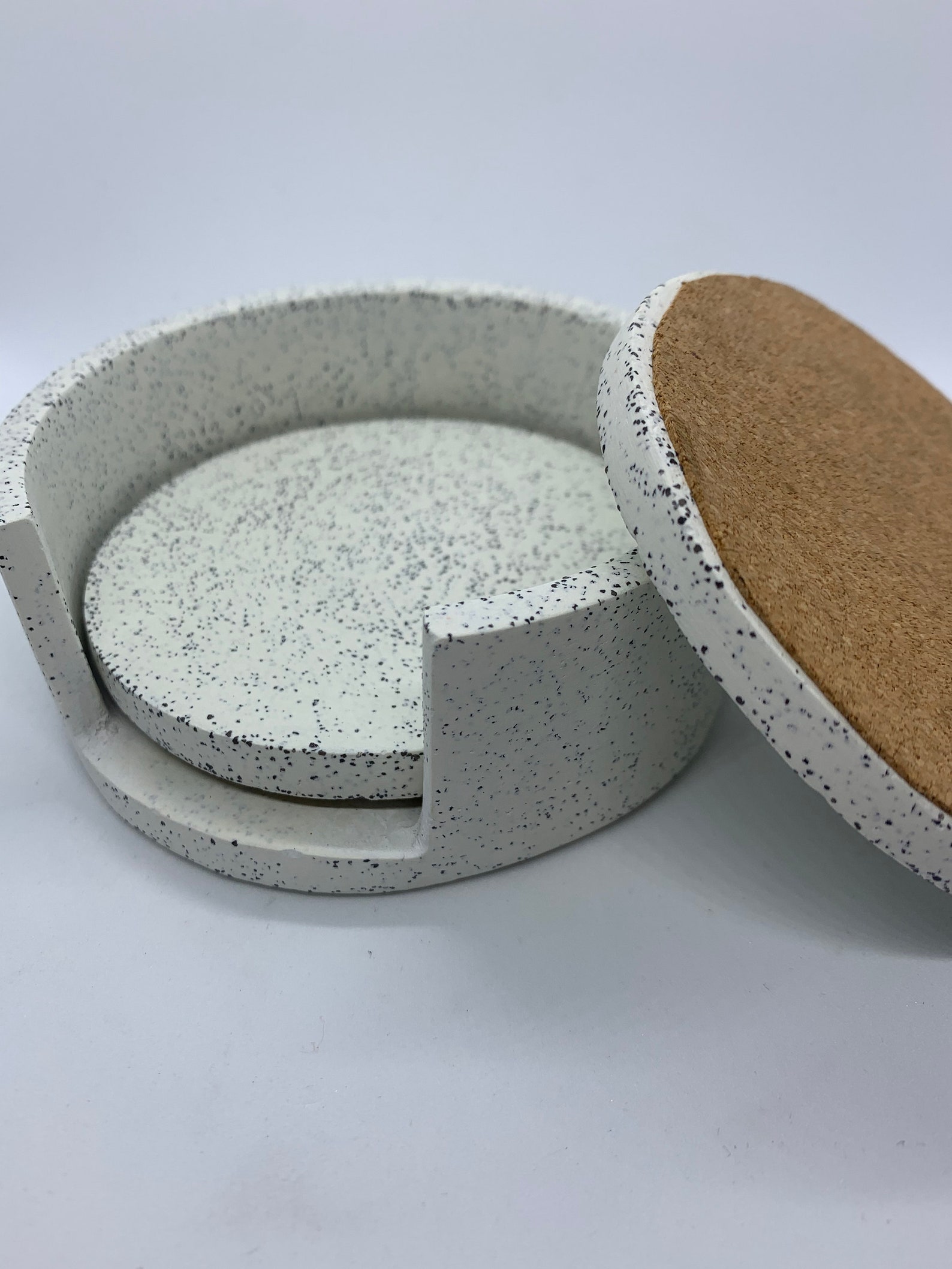 Concrete Coaster Concrete Coaster Coaster set 4 Etsy