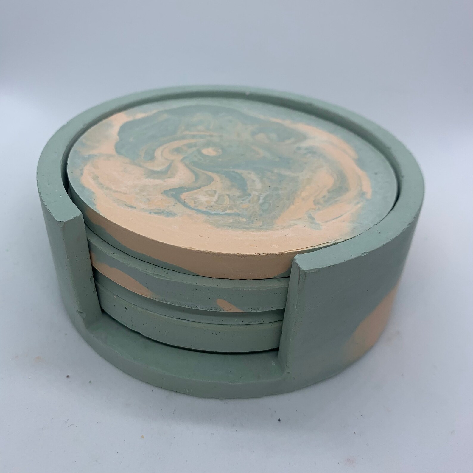 Concrete Coaster Concrete Coaster Coaster set 4 Etsy