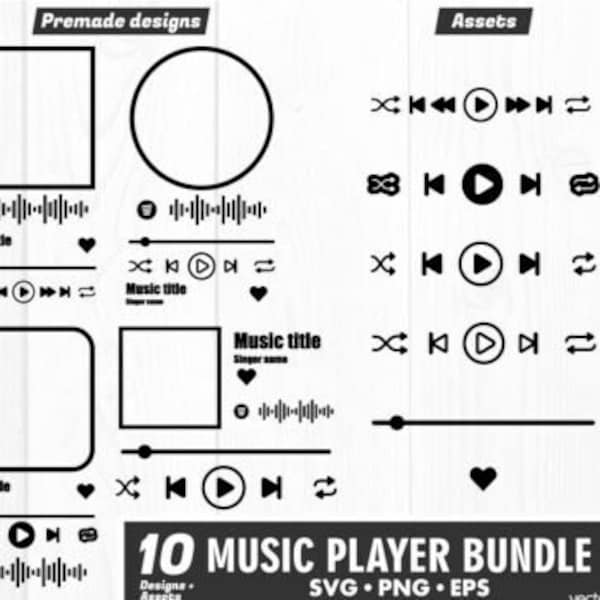 Music player svg, Audio Control Buttons SVG, Acrylic song art, glass music player svg, song player svg, wedding custom player png