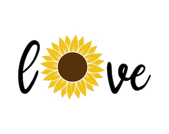Sunflower Svg Files For Cricut, Sunflowers Svg, Love Svg, Inspirational Svg, Cut Files, Flower Svg, Quote Svg, Sunflower Mandala Svg