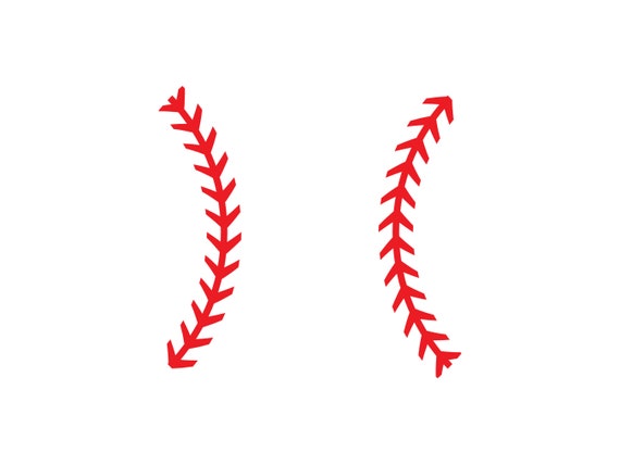 Baseball Stitches Svg Softball Laces Svg Baseball Svg | Etsy