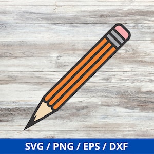 Pencil svg, Back To School svg , Teacher svg, Cut File - Instant Digital Download - svg, png, dxf, and eps files included!
