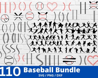 Baseball SVG Bundle, Baseball Svg, Baseball Stiches Svg, Baseball Monogram Svg, Cut Files For Cricut, Baseball Clipart