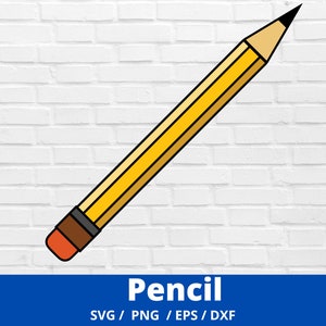 Lápis SVG de volta às aulas, professor, arquivo cortado, arquivos png, dxf e eps