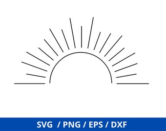 Sun SVG, Sun Cut File, Sun Clipart, Sunshine Svg, Summer Svg, Digital Download, Cricut, Silhouette, Glowforge
