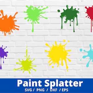 Paint Splatter Splash Paintball Cool Grunge Graffiti Artist Retro