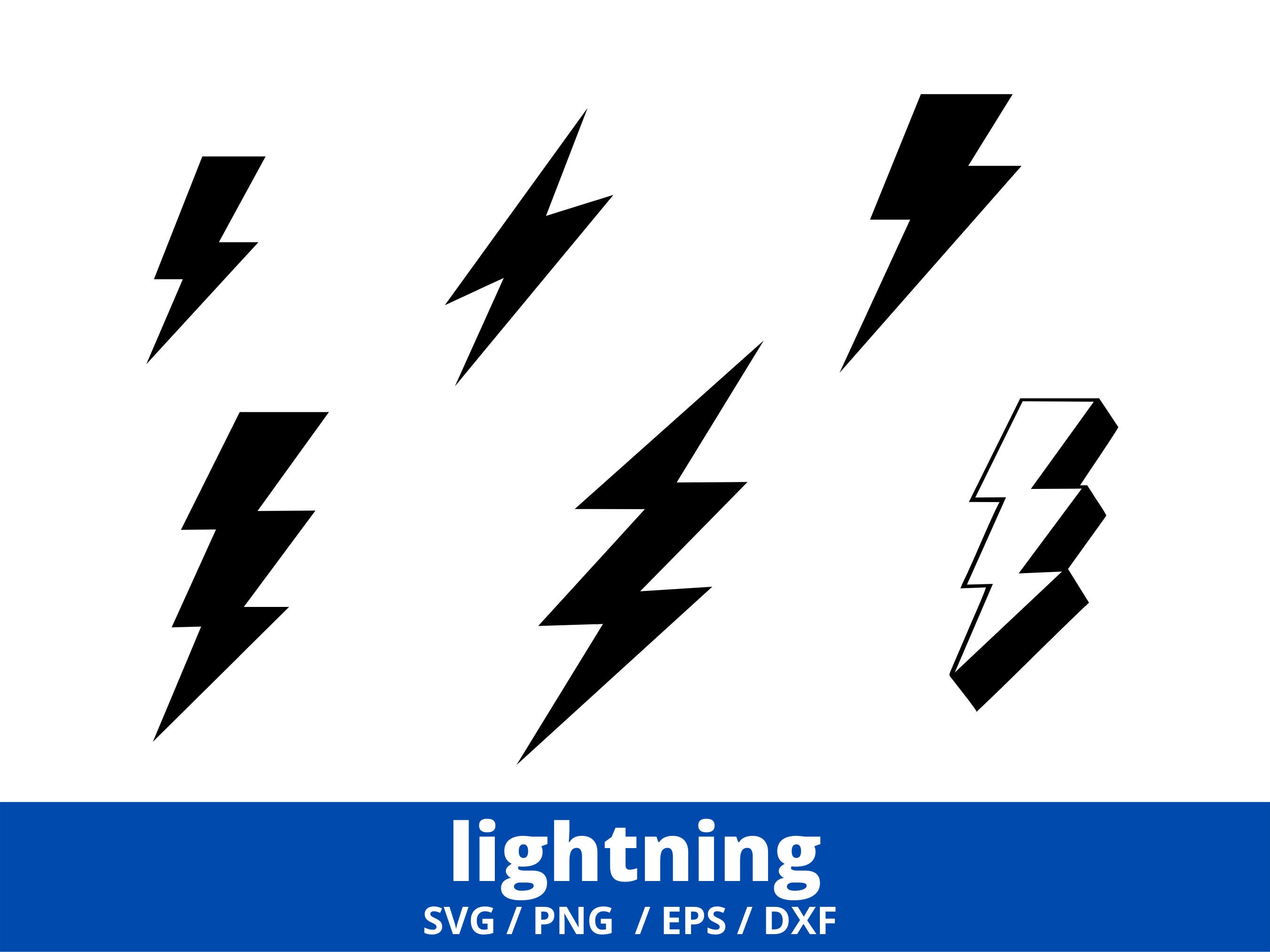 Lightning Svg Bundle Lightning Bolt Svg Flash Svg Lightning - Etsy