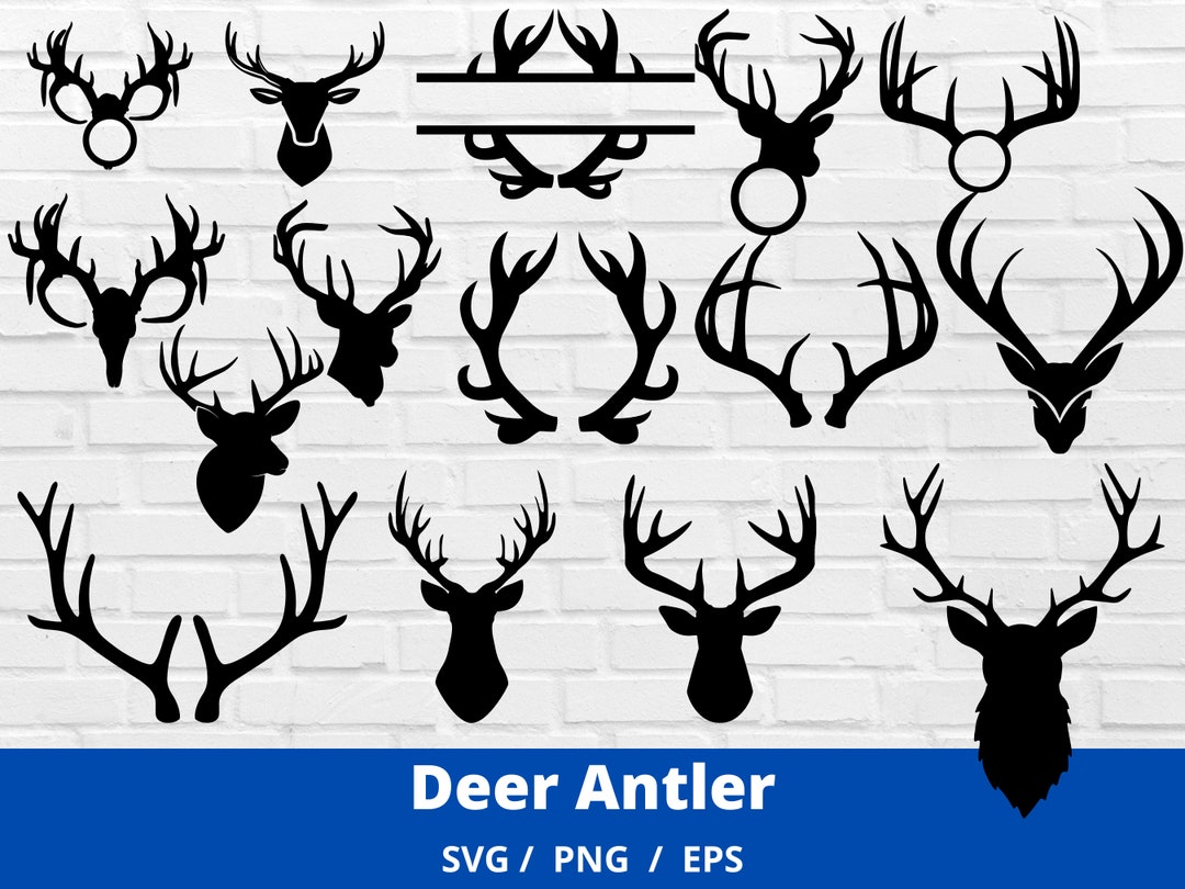 Deer & Antlers SVG Bundle, Deer SVG File, Deer Antlers Horns, Antler Deer & Antlers SVG Bundle, Deer SVG File, Deer Antlers Horns, Antler