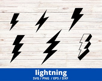 Lightning svg Bundle, Lightning Bolt svg, Flash svg, Lightning Clipart, eps, svg, dxf, png, jpg