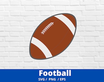 Football SVG, Football Silhouette, Football PNG, Football Cut Files, Football Cut File For Cricut, Silhouette