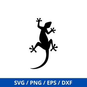 Gecko SVG, Lizard SVG, Reptile SVG, Digital Download, Cricut, Silhouette, Glowforge (includes individual svg/dxf/png files)