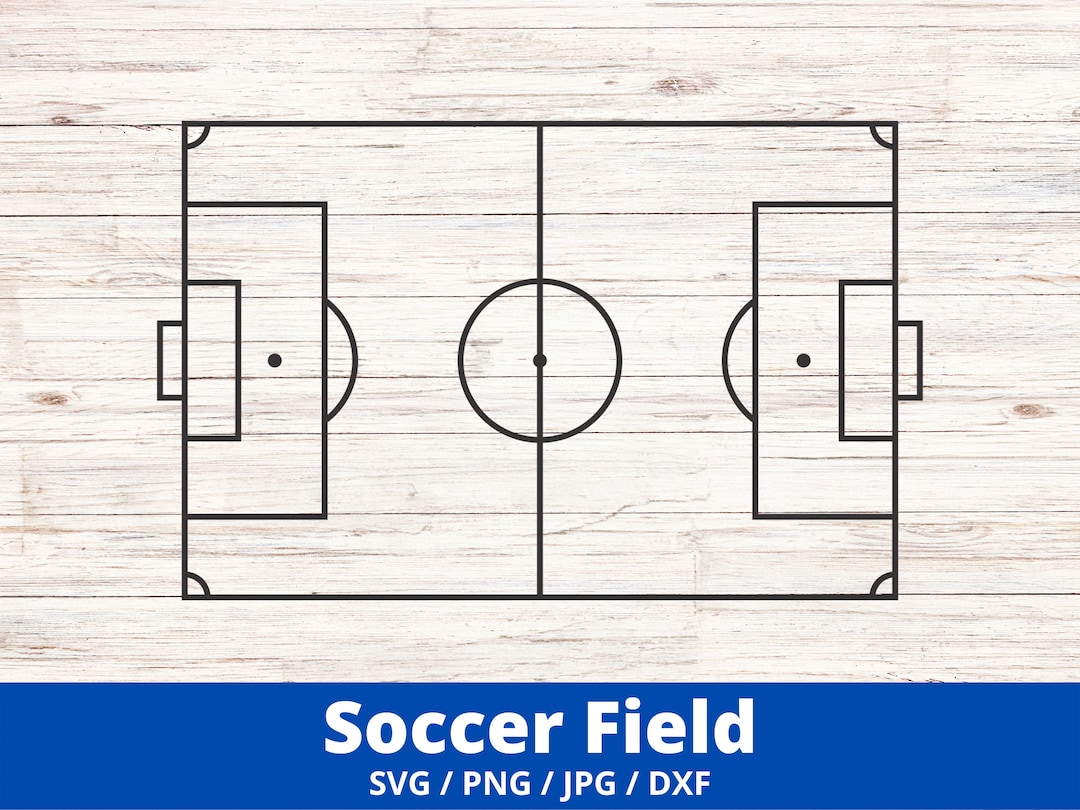 Soccer Field SVG, Football Field Cut Files, Soccer SVG Vector, Sports