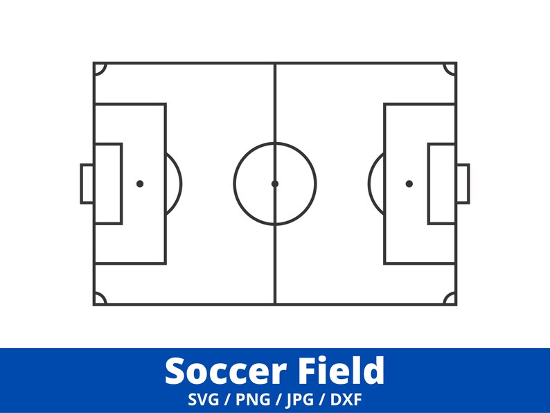 Soccer Field SVG Football Field Cut Files Soccer SVG Vector | Etsy