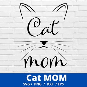 KatzenMama Clipart,Plotterdatei Katze Mama SVG,Plotterdatei Katze Mama SVG,Clipart Katze Clipart