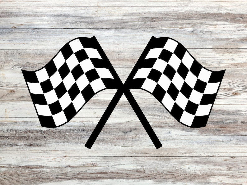 Racing Flags Svg, Checkered Flag Svg, Racing Svg, Start Flags Svg, Finish Flags Svg, Racing Cut File, Racing Flag Cut File image 2