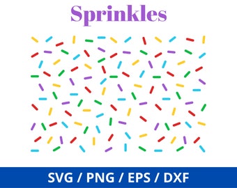 Sprinkle Pattern SVG,Confetti, Sprinkles Svg, Bakery,DXF,Donuts,cookie sprinkles,Cake,Birthday,Cricut,Silhouette,Commercial use
