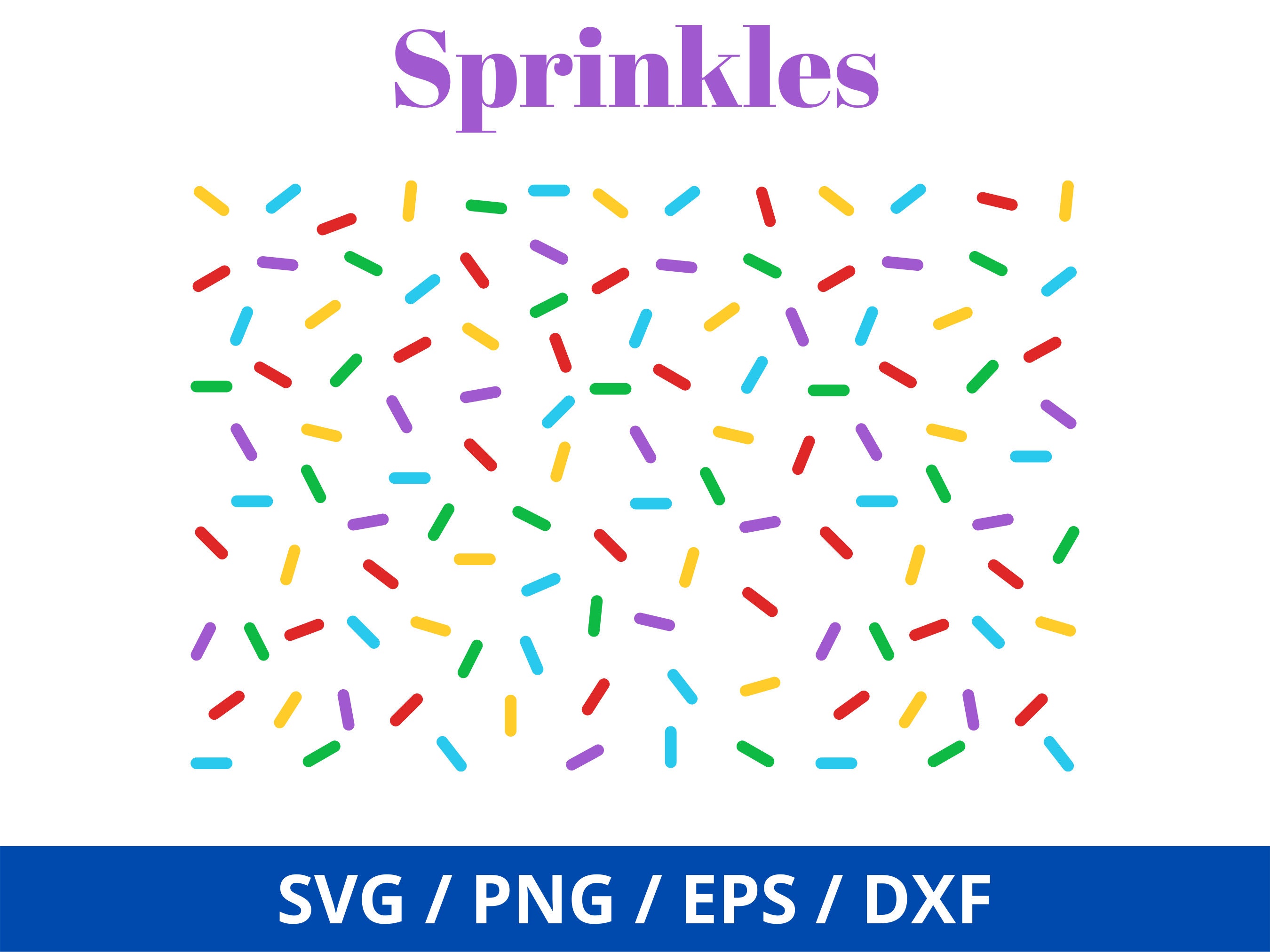 Sprinkle Pattern Svgconfetti Sprinkles Svg - Etsy