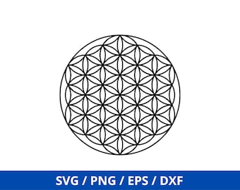 Flower of Life SVG Files, Mandala Vector Files, Platonic Solids SVG Vector, Sacred Geometry Cut Files, Tree of Life Clip Art