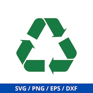 Recycling Symbol SVG, Recycle Logo Cut Files, Recyclable Logo Vector Files, Recycle Logo Clip Art