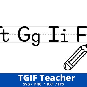 TGIF professor svg, TGIF svg, professor svg, volta às aulas, crianças svg, camisa escolar svg, aplicar escola svg, clipart de professor, graças a Deus é sexta-feira Svg