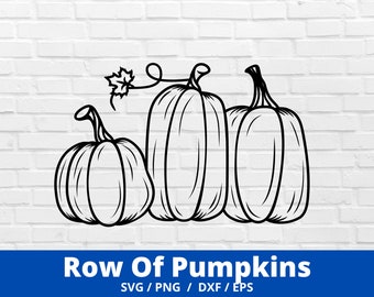 Kürbis SVG, Reihe der Kürbisse SVG, Kürbisse Schnittdatei, Danksagungs-Svg-Dateien, Herbst-Signatur, Herbst-Shirt-Svg, Ernte, Halloween Schnittdatei, Zeichen