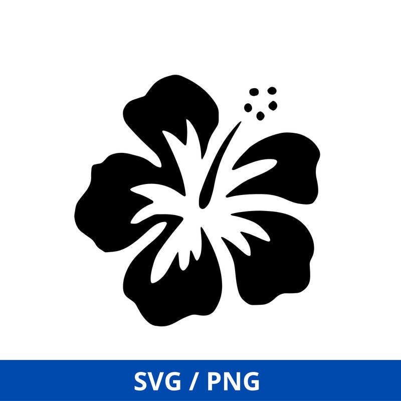 Hawaiian Flower Svg - Etsy