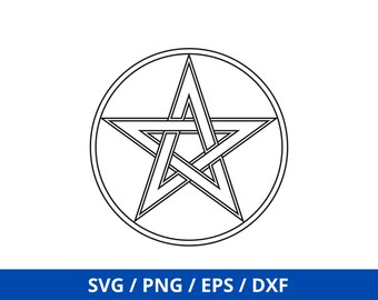 Pentagram SVG, Pentagram Cut File, Star Pentagram Vector, Pentagram Vector, Pentagram Clip Art, CnC Files