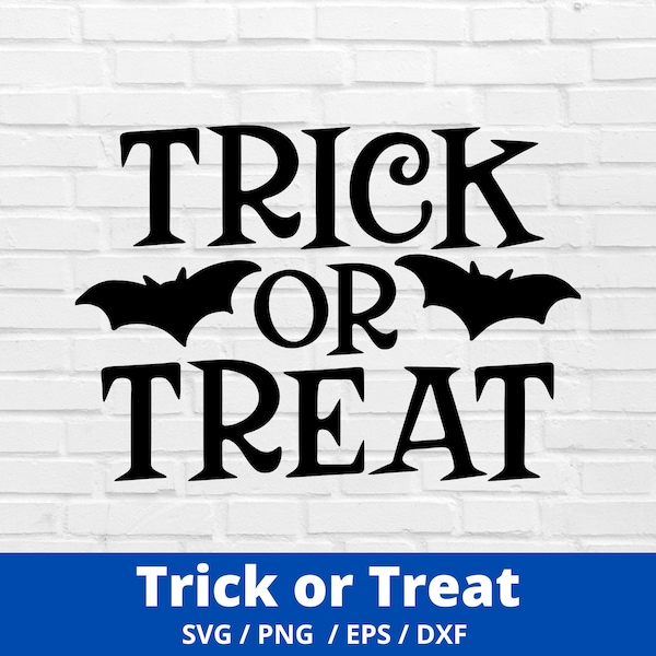 Trick or Treat Svg, Halloween Svg, Fall Svg, Trick or Treat Svg snijbestand