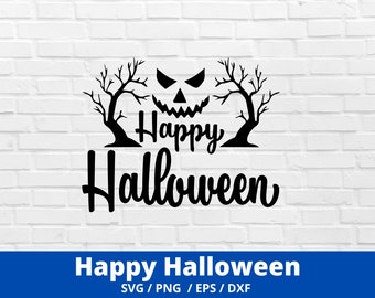 Happy Halloween SVG, Halloween Bat SVG, Happy Halloween Png, Halloween Svg, Digital Download, Cricut, Silhouette, Glowforge