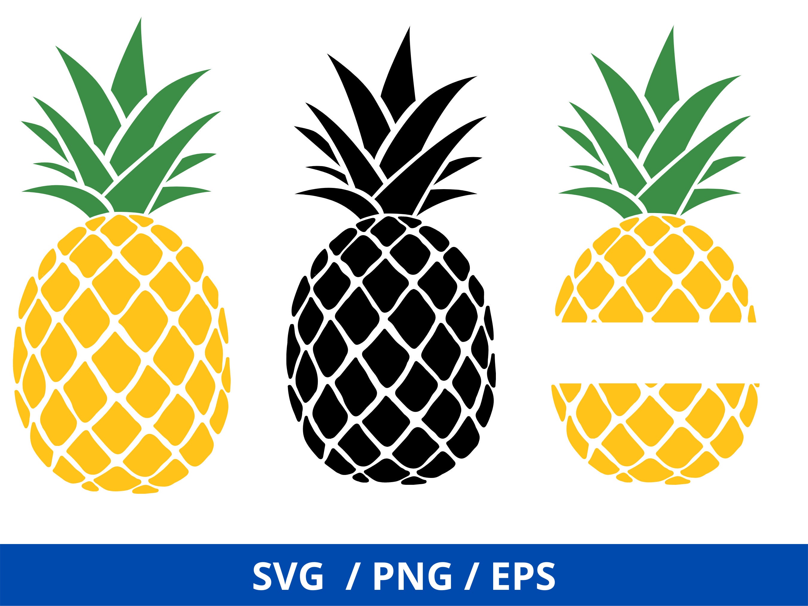 Pineapple Svg Bundle Pineapple Svg Pineapple Clipart Etsy