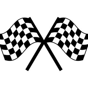 Racing Flags Svg, Checkered Flag Svg, Racing Svg, Start Flags Svg, Finish Flags Svg, Racing Cut File, Racing Flag Cut File image 1