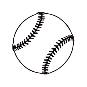 Baseball Outline Svg, Baseball Svg, Baseball Outline Cut File, Baseball Silhouette Svg, Baseball Cut File, Sports Clip