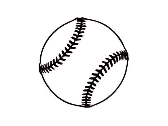 Baseball Outline Svg Baseball Svg Baseball Outline Cut File - Etsy