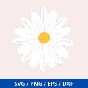 Daisy Flower SVG Daisy Flower Png Daisy Svg Png Dxf - Etsy