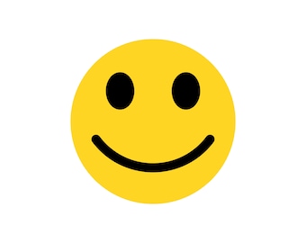 Smiley Face Svg, Smiley Face Digital Download, Smiley Face Clipart, Happy Face Svg, Smile Face Silhouette Cut File, Circut
